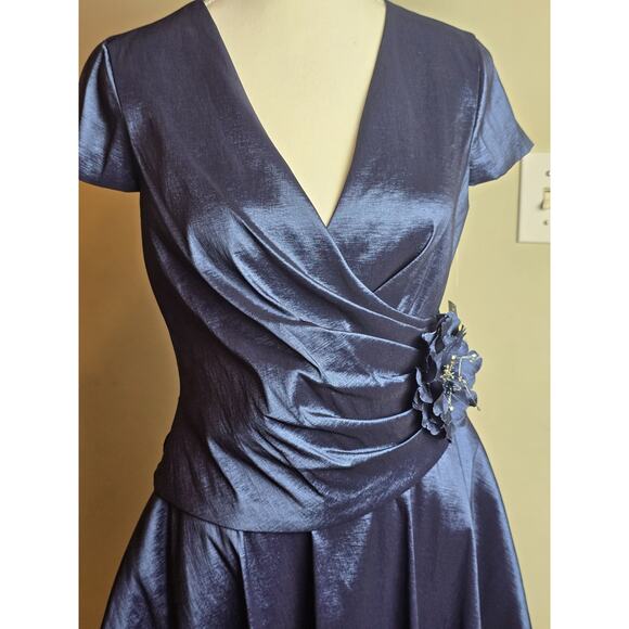 Jessica Howard Size 10P NWT Dark Blue Navy Cocktail Wedding Mother Formal Dressy - Picture 1 of 8